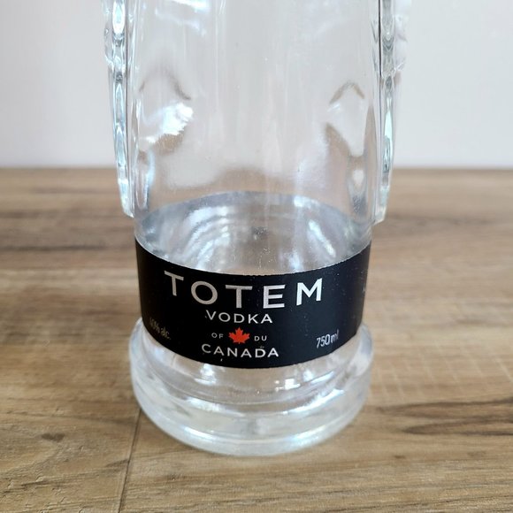 Totem vodka Canada empty collectible bottle with cup. - Picture 2 of 9